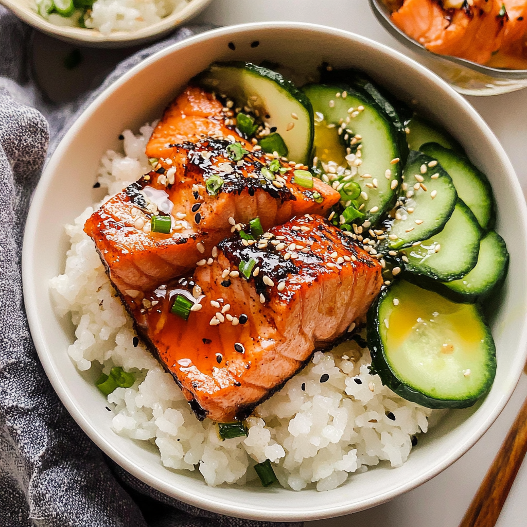 Baked Salmon Sushi Bowl