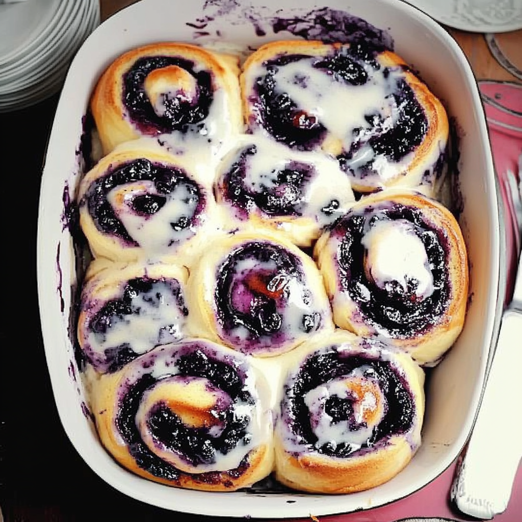 Blueberry Cinnamon Rolls