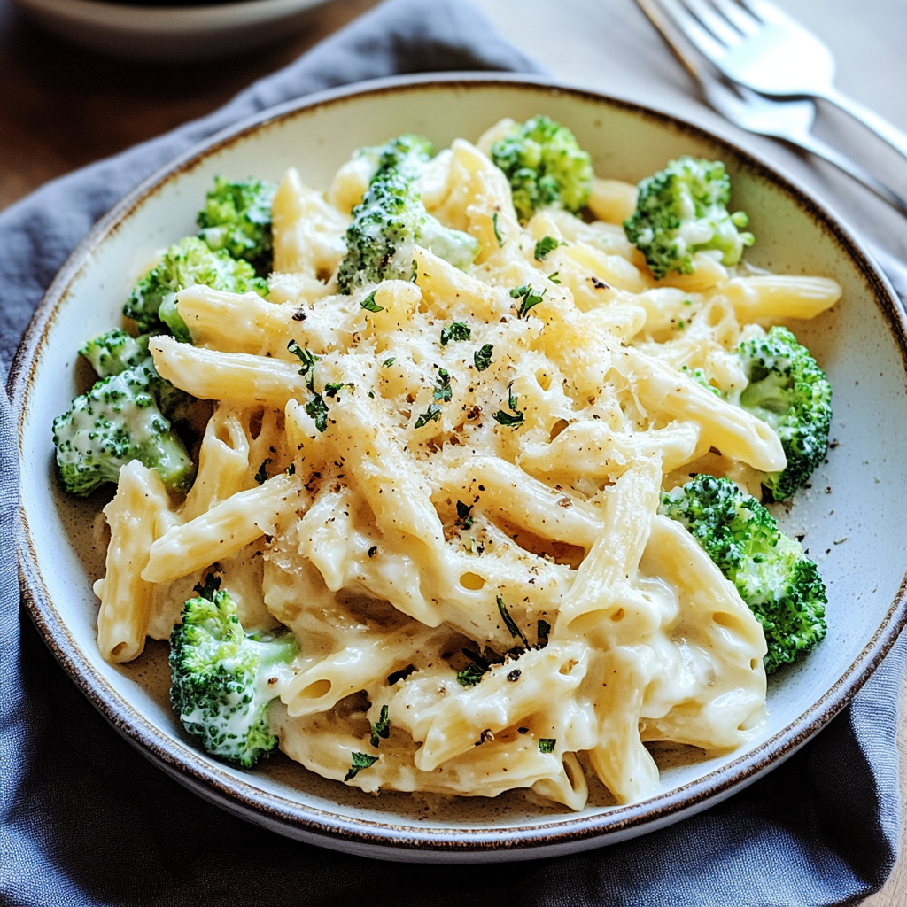 Boursin Cheese Pasta with Broccoli