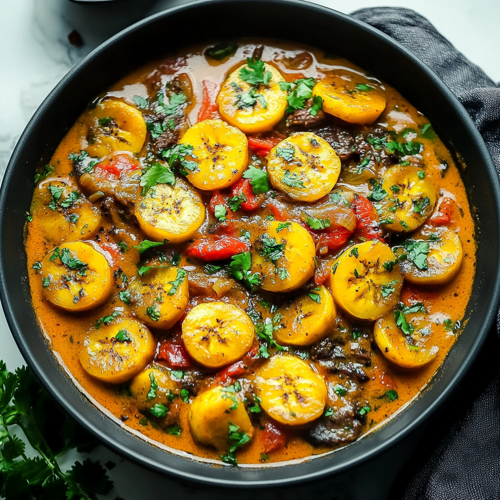 Caribbean-style Plantain Curry