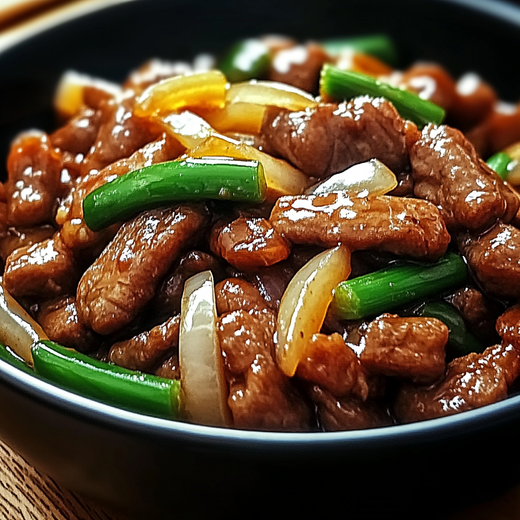 Chinese Beef and Onion Stir-Fry