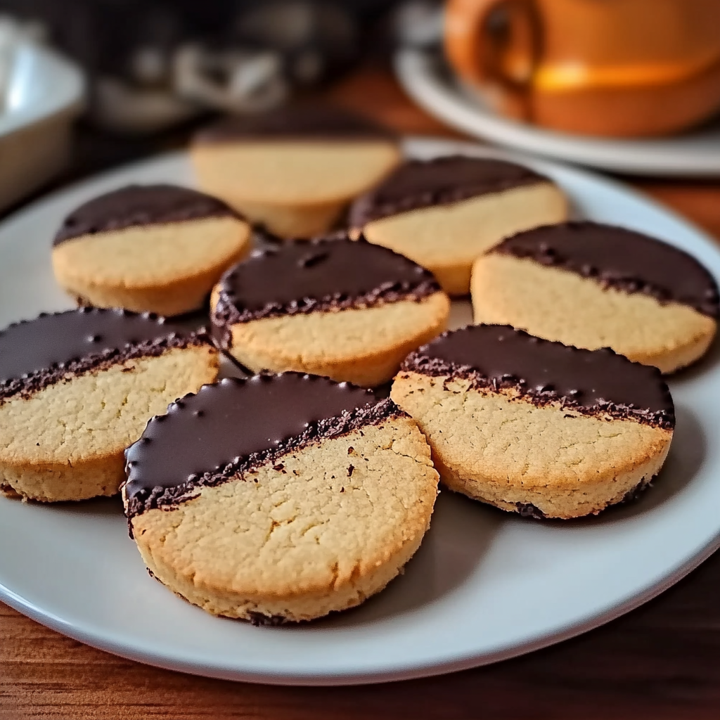 Chocolate Orange Shortbread Cookies