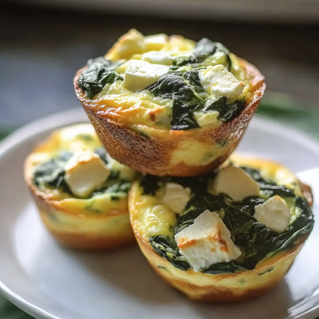 Egg Muffins with Spinach and Feta