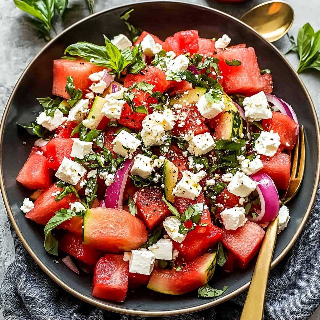 Feta Watermelon Salad