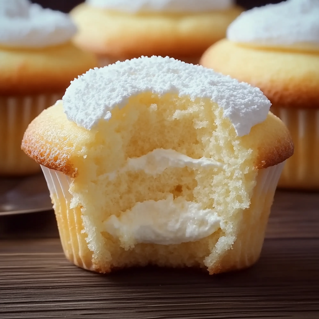 Fluffy Japanese Cotton Cheesecake Cupcakes