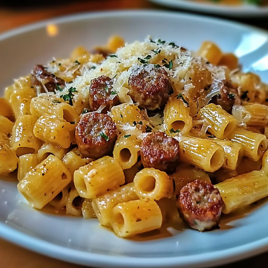 Garlic Butter Sausage Pasta