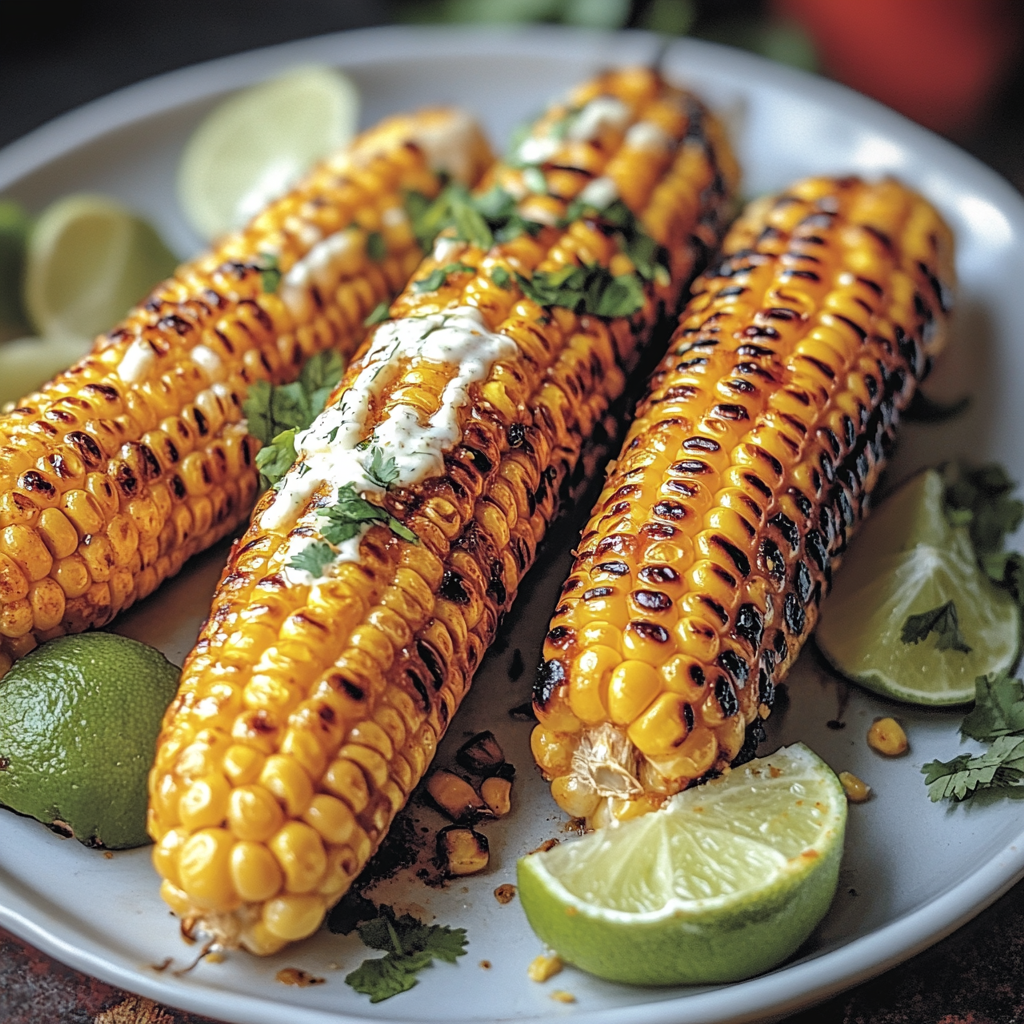 Grilled Corn on the Cob with Chili Lime Butter