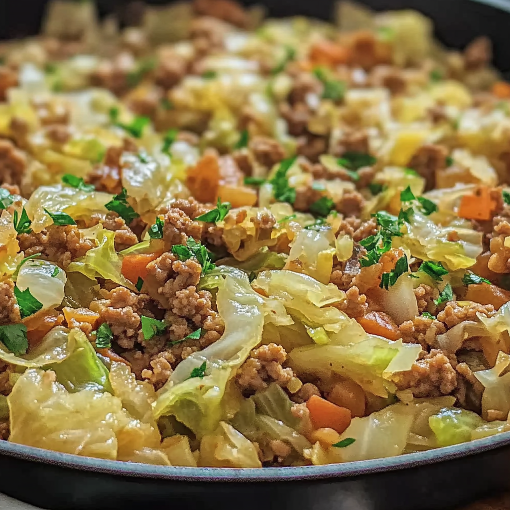 Ground Turkey Cabbage Skillet