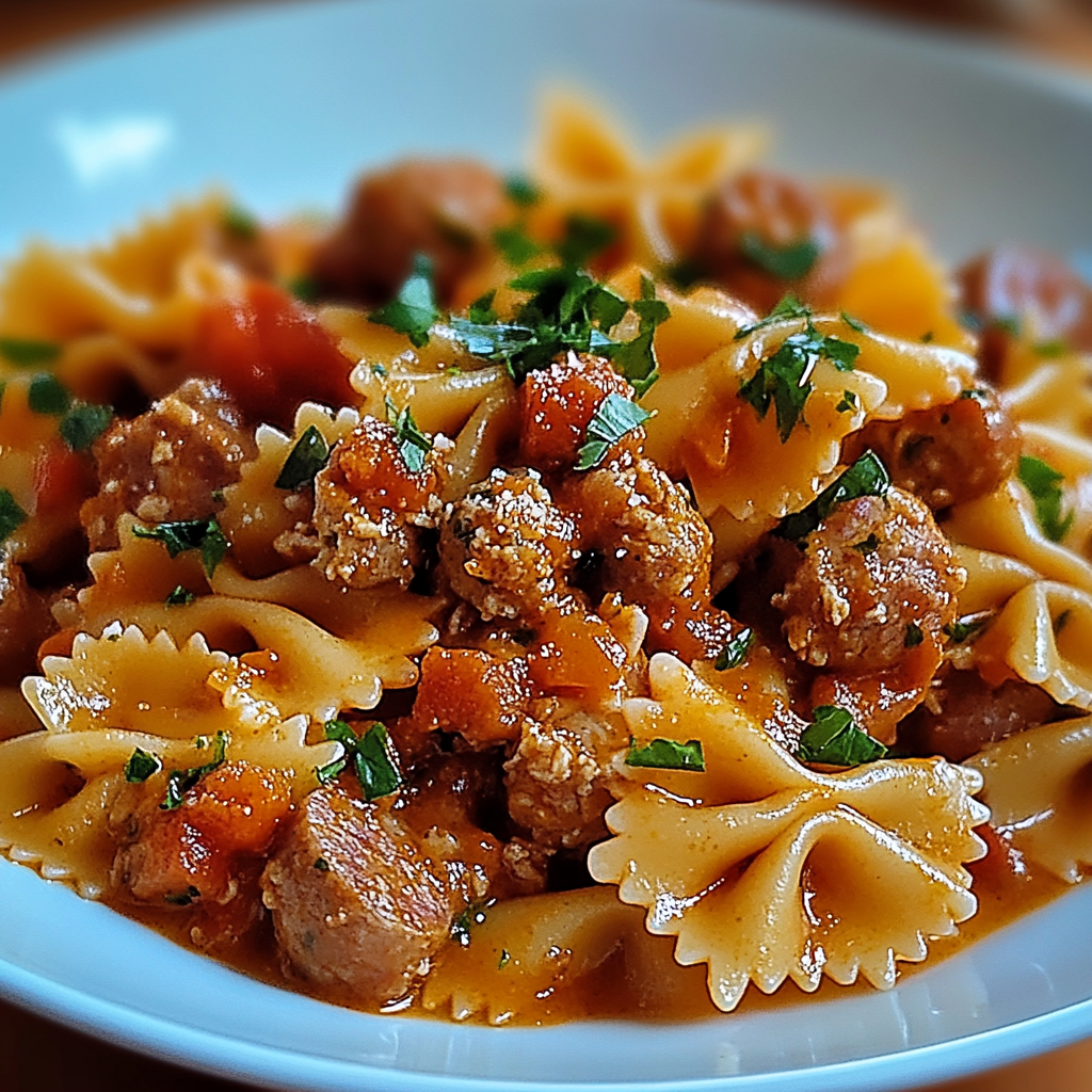Italian Sausage With Bow Tie Pasta