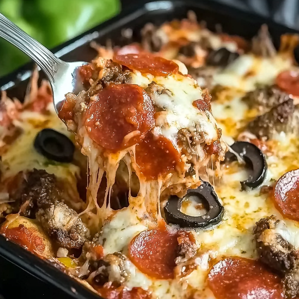 Low Carb Pizza Casserole