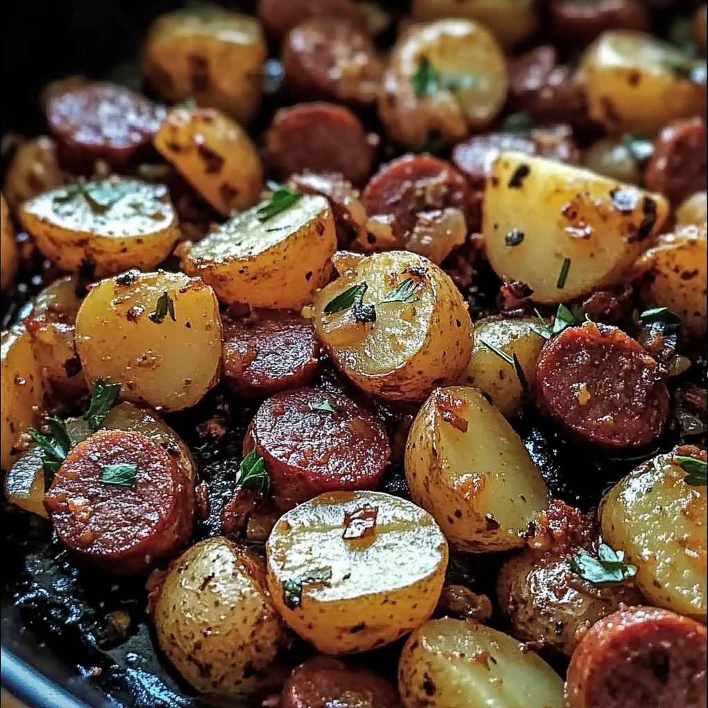 One Pan Kielbasa and Potatoes