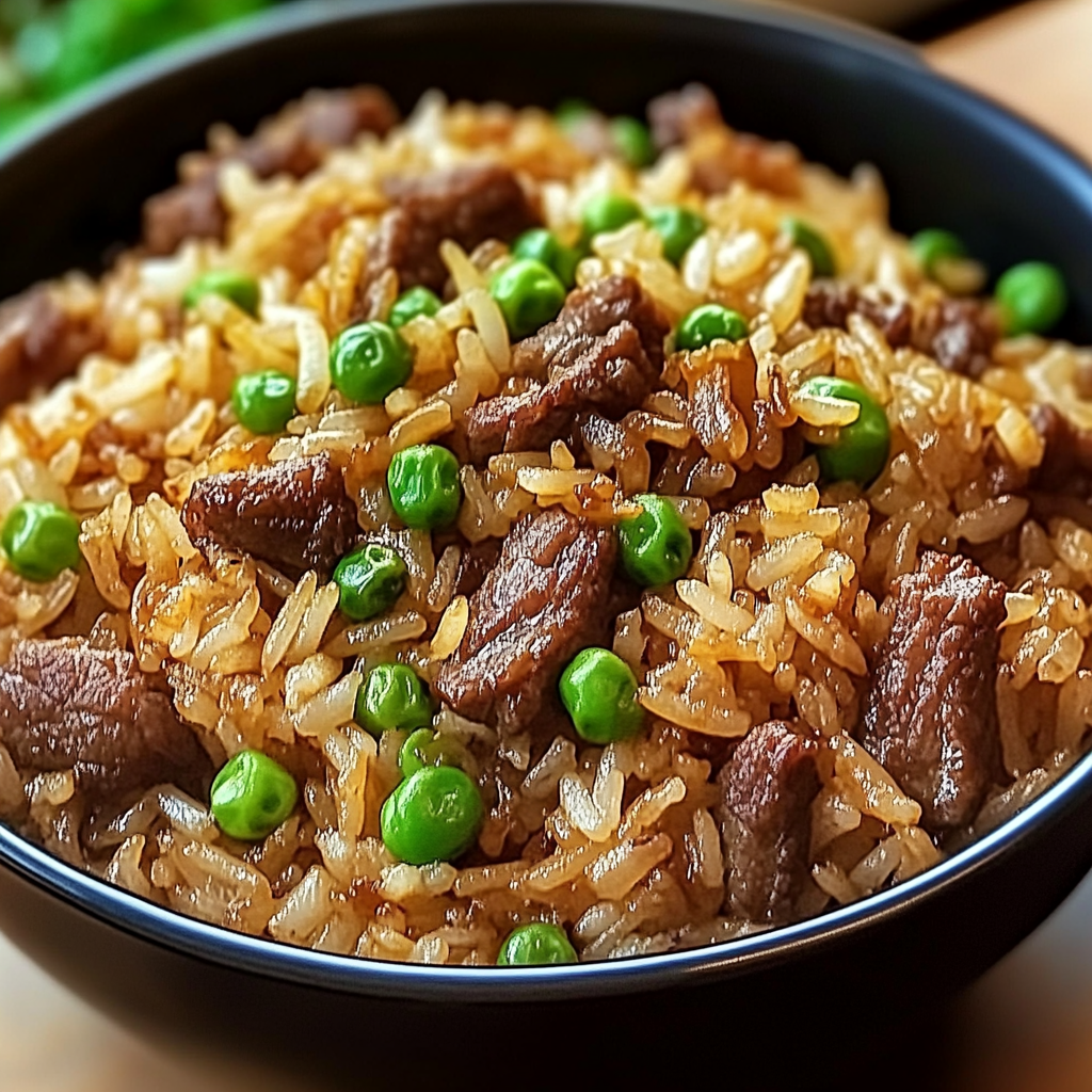 Onion Beef Fried Rice Recipe