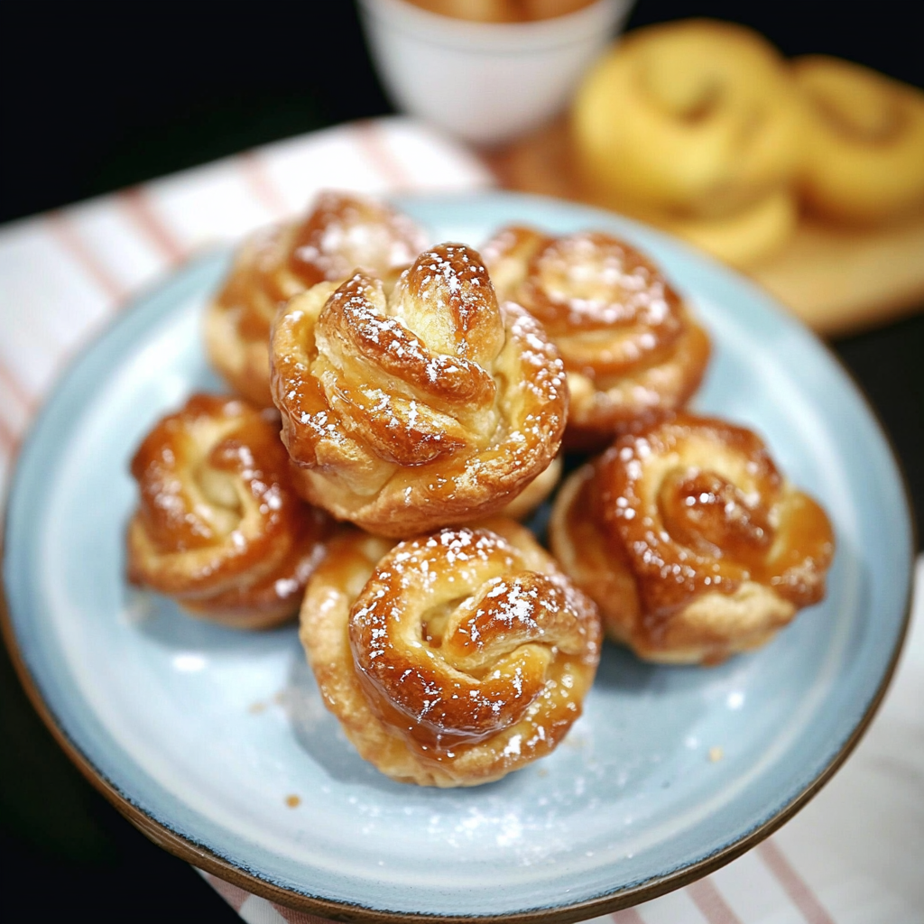 Peach Pie Cruffins