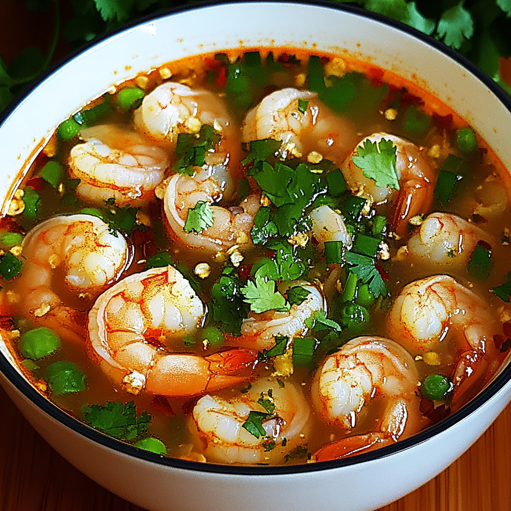 Quick and Spicy Shrimp Soup