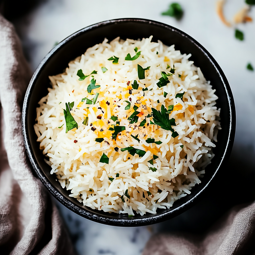 Savory Golden Onion Butter Jasmine Rice