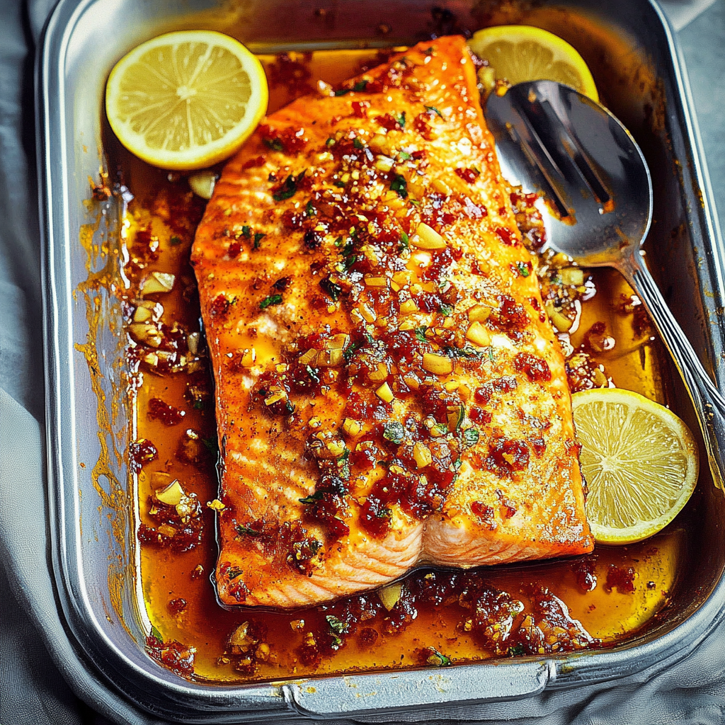 Spicy Honey Garlic Salmon