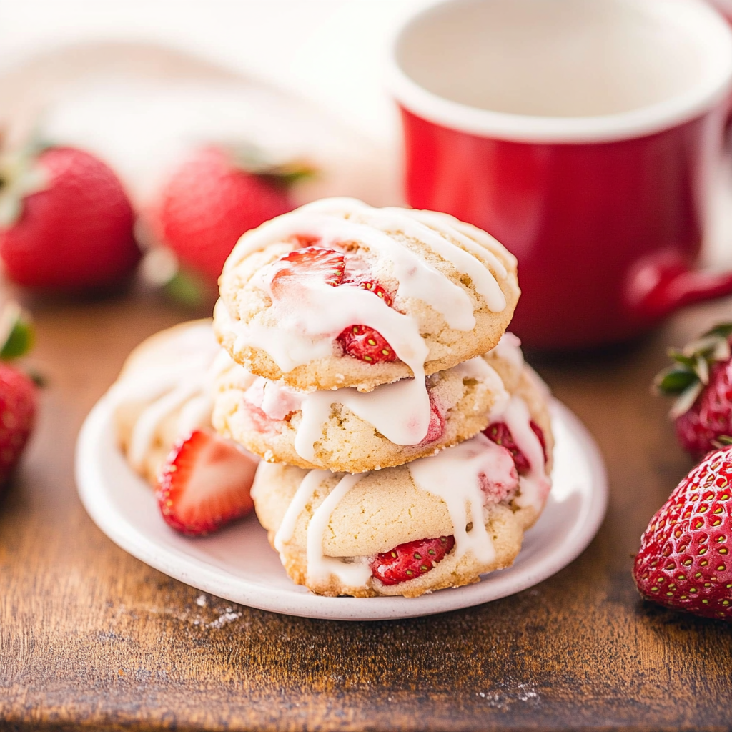 Strawberry Shortcake Cookies